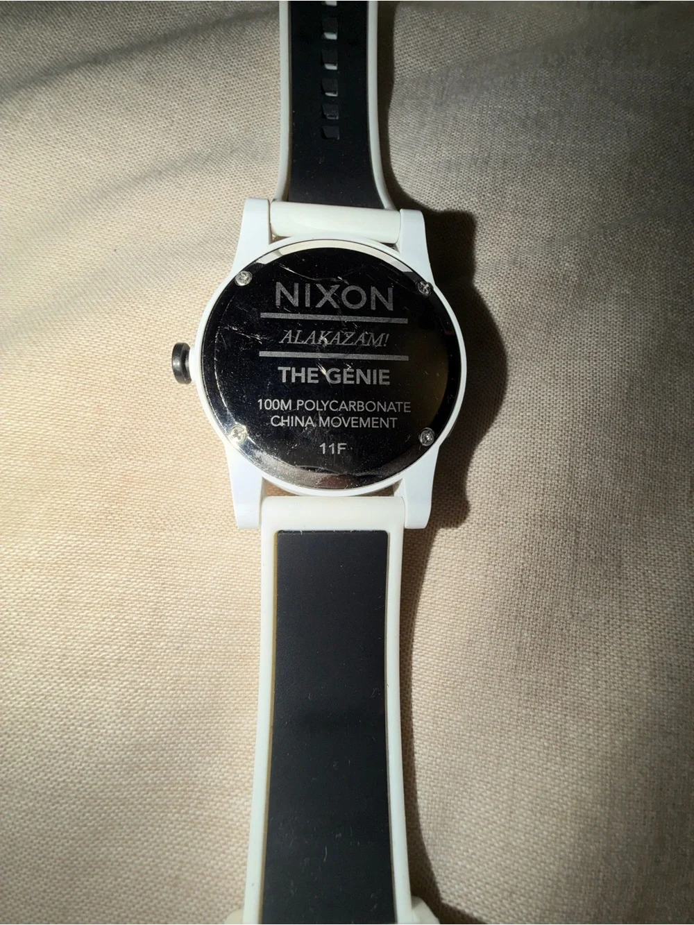 Nixon White Digital Sport Watch with Silicone Band